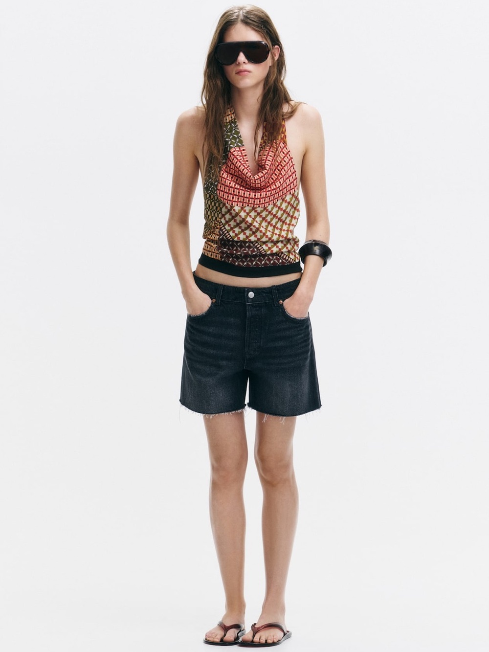 H&M Black Denim Shorts
